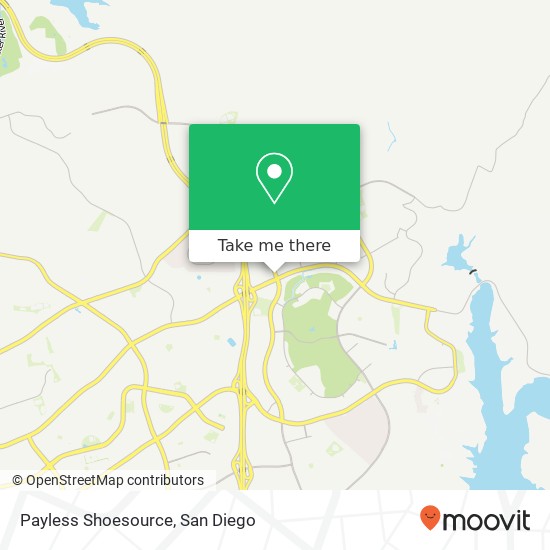 Mapa de Payless Shoesource, 970 Eastlake Pkwy Chula Vista, CA 91914