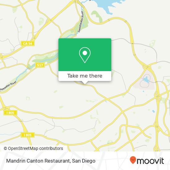 Mapa de Mandrin Canton Restaurant, 546 Otay Lakes Rd Chula Vista, CA 91910