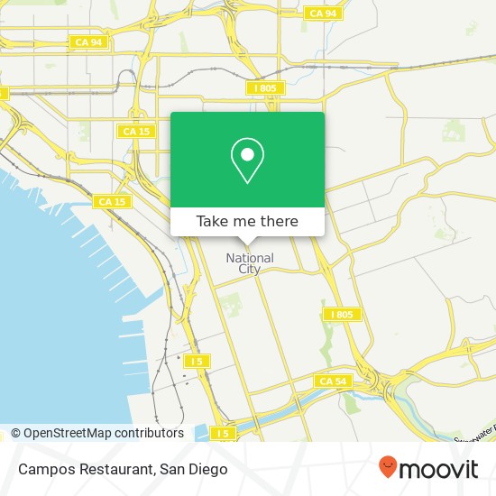 Campos Restaurant, 505 Highland Ave National City, CA 91950 map