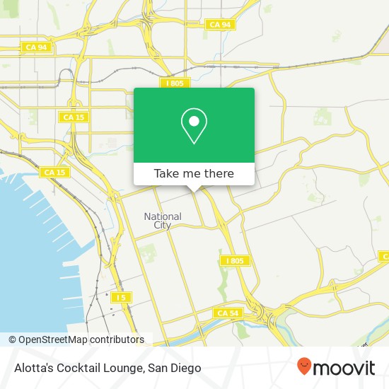 Alotta's Cocktail Lounge, 419 Palm Ave National City, CA 91950 map