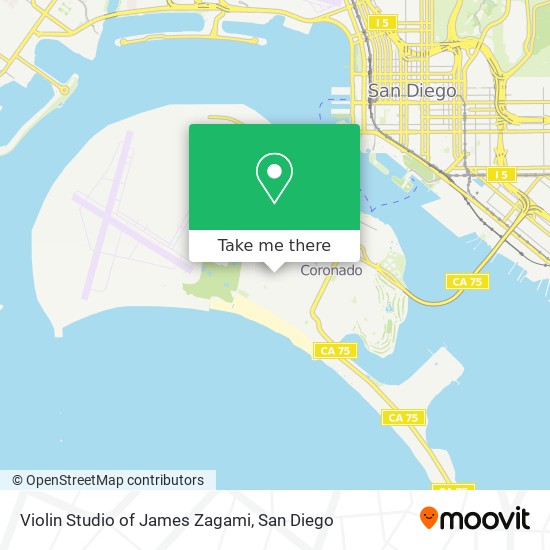 Violin Studio of James Zagami map