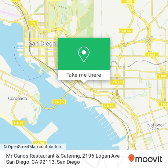 Mr Canos Restaurant & Catering, 2196 Logan Ave San Diego, CA 92113 map