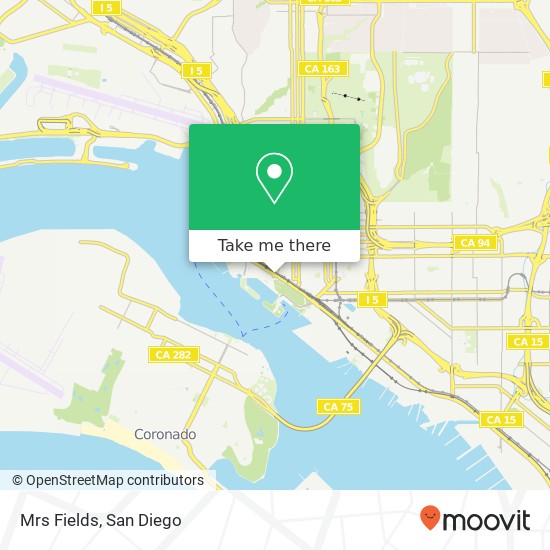 Mapa de Mrs Fields, 111 W Harbor Dr San Diego, CA 92101