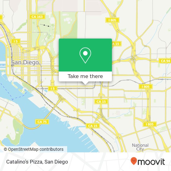 Mapa de Catalino's Pizza, 3002 Imperial Ave San Diego, CA 92102