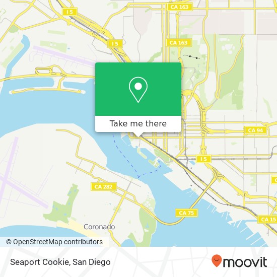 Mapa de Seaport Cookie, 813 W Harbor Dr San Diego, CA 92101