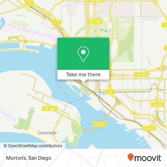 Mapa de Morton's, 285 J St San Diego, CA 92101