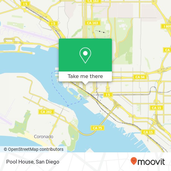 Mapa de Pool House, 550 J St San Diego, CA 92101