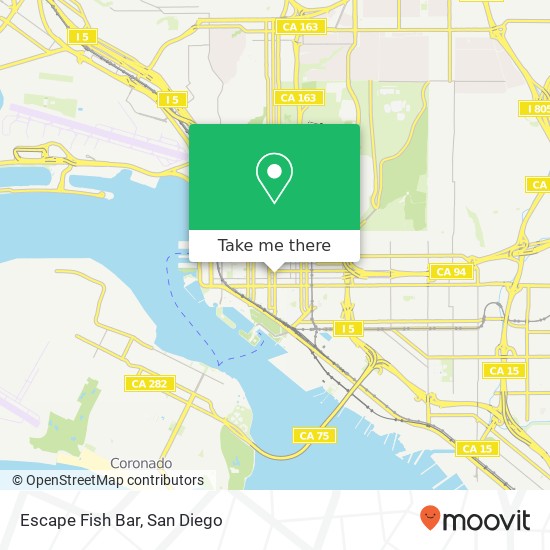 Escape Fish Bar, 738 5th Ave San Diego, CA 92101 map