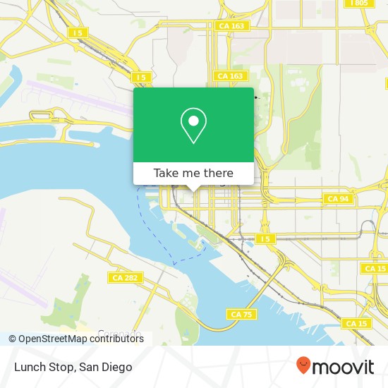 Mapa de Lunch Stop, 880 Front St San Diego, CA 92101