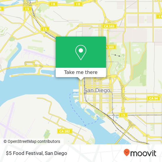 $5 Food Festival map