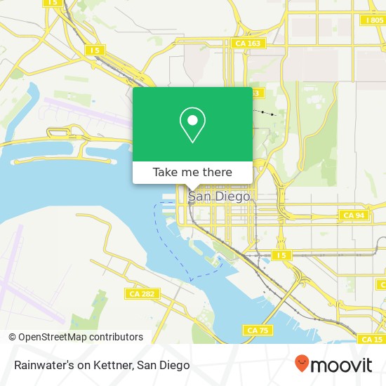 Rainwater's on Kettner, 1202 Kettner Blvd San Diego, CA 92101 map