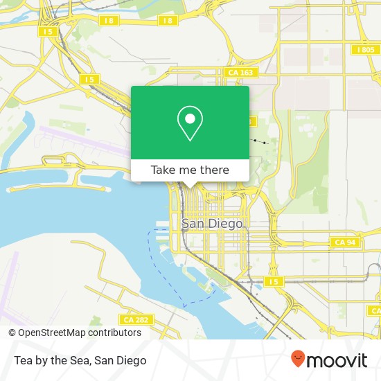 Mapa de Tea by the Sea, 621 W Fir St San Diego, CA 92101