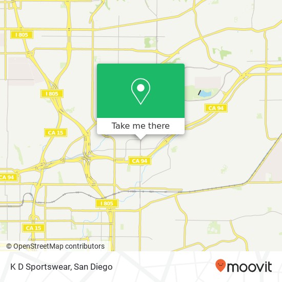 K D Sportswear, 54th St San Diego, CA 92105 map