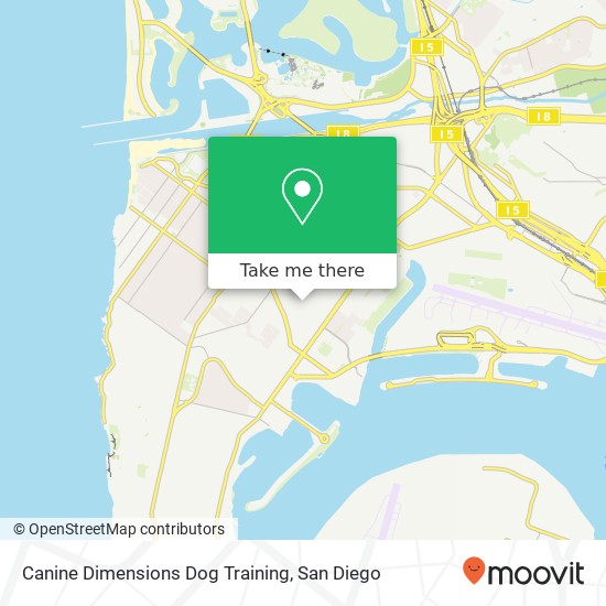 Mapa de Canine Dimensions Dog Training