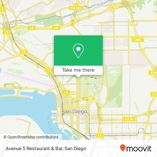 Avenue 5 Restaurant & Bar, 2760 5th Ave San Diego, CA 92103 map