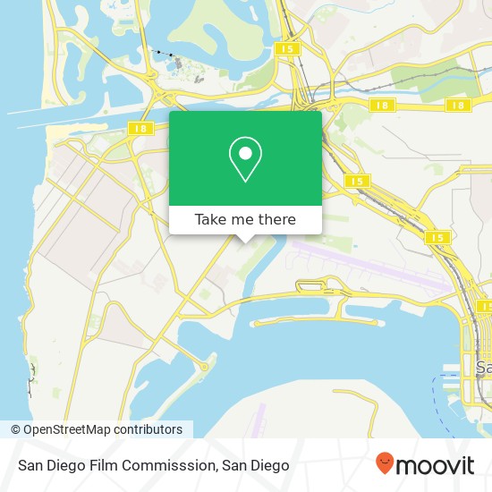 Mapa de San Diego Film Commisssion, 2508 Historic Decatur Rd San Diego, CA 92106