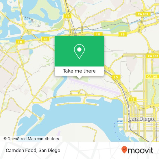 Mapa de Camden Food, Guatanamo St San Diego, CA 92140