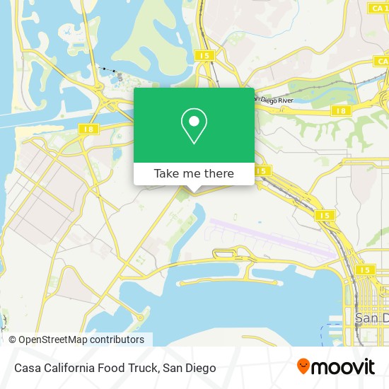 Casa California Food Truck map