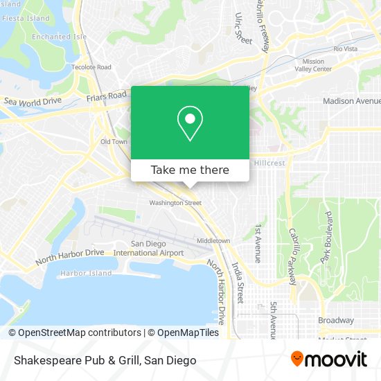 Mapa de Shakespeare Pub & Grill