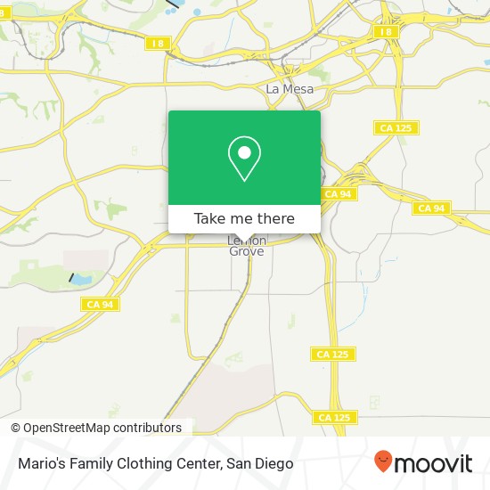 Mario's Family Clothing Center, 7761 Broadway Lemon Grove, CA 91945 map