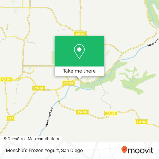 Mapa de Menchie's Frozen Yogurt, 2471 Jamacha Rd El Cajon, CA 92019