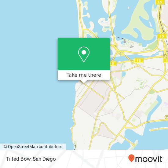 Mapa de Tilted Bow, 4953 Newport Ave San Diego, CA 92107