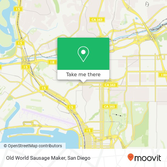 Mapa de Old World Sausage Maker, 811 W Washington St San Diego, CA 92103
