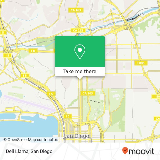 Mapa de Deli Llama, 3702 5th Ave San Diego, CA 92103