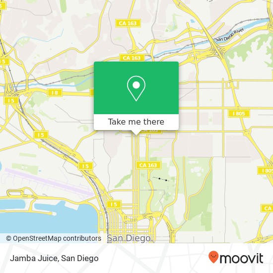 Mapa de Jamba Juice, 510 Robinson Ave San Diego, CA 92103
