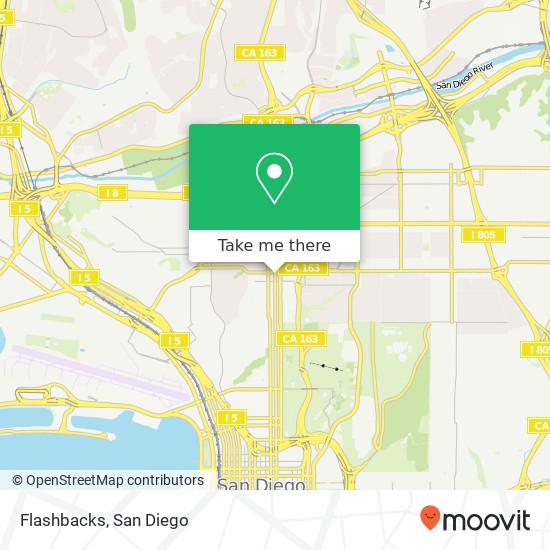 Mapa de Flashbacks, 3849 5th Ave San Diego, CA 92103