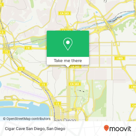 Cigar Cave San Diego map