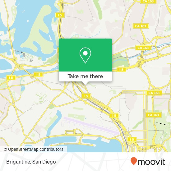 Mapa de Brigantine, 2444 San Diego Ave San Diego, CA 92110
