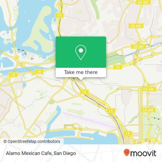 Mapa de Alamo Mexican Cafe, 2502 San Diego Ave San Diego, CA 92110