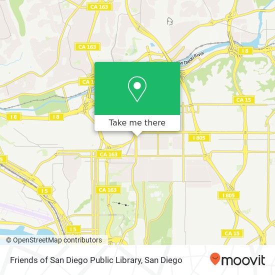 Friends of San Diego Public Library map