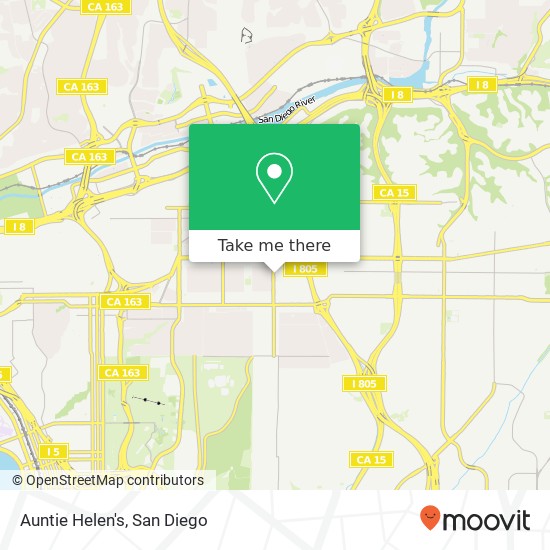 Mapa de Auntie Helen's, 4127 30th St San Diego, CA 92104