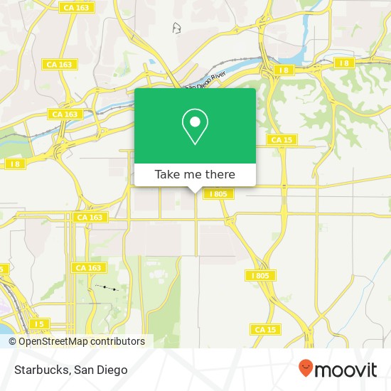 Mapa de Starbucks, 4145 30th St San Diego, CA 92104