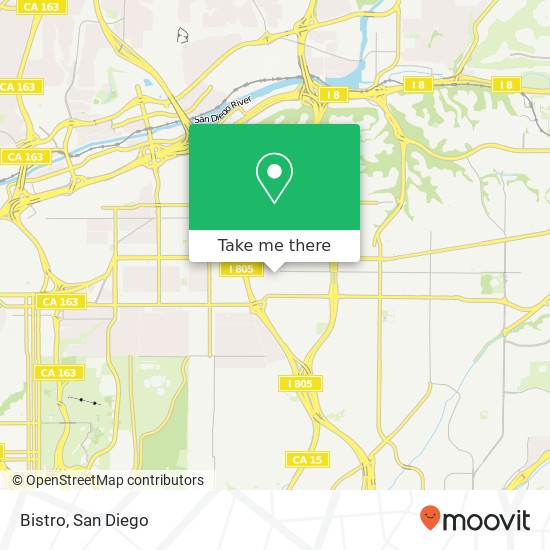 Mapa de Bistro, 4175 Swift Ave San Diego, CA 92104