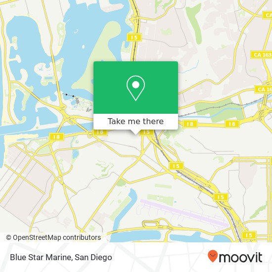 Mapa de Blue Star Marine, 3826 Sherman St San Diego, CA 92110