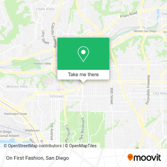 On First Fashion map