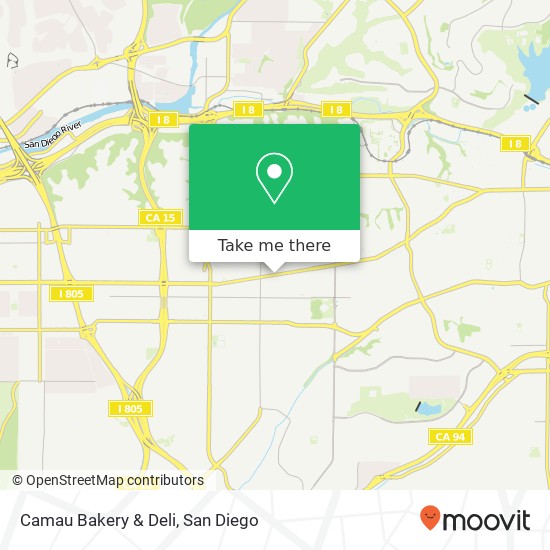 Mapa de Camau Bakery & Deli, 4857 El Cajon Blvd San Diego, CA 92115