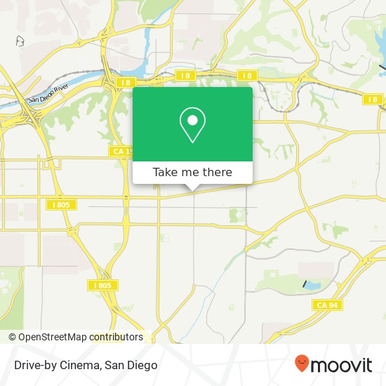 Drive-by Cinema map