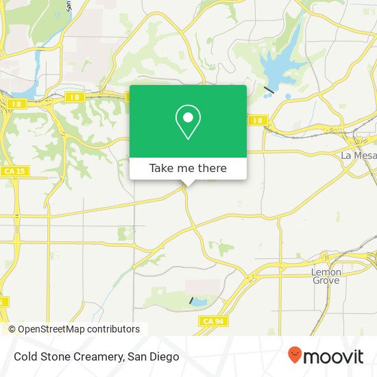 Cold Stone Creamery, 6145 El Cajon Blvd San Diego, CA 92115 map