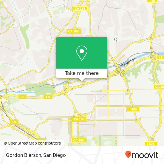 Mapa de Gordon Biersch, 5010 Mission Center Rd San Diego, CA 92108