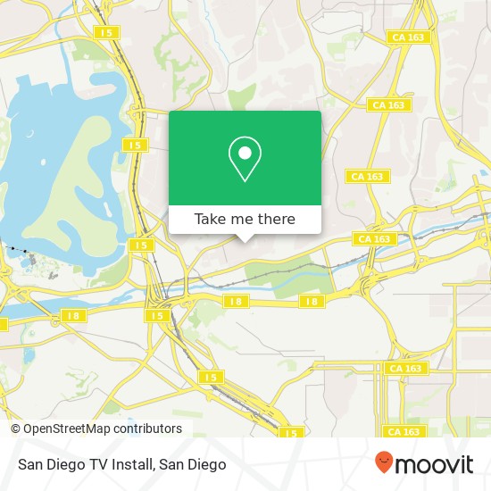 Mapa de San Diego TV Install, 5946 Lauretta St San Diego, CA 92110