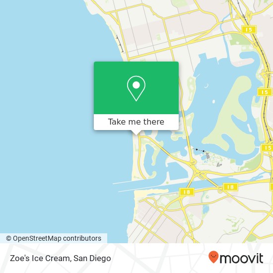 Zoe's Ice Cream, 734 Ventura Pl San Diego, CA 92109 map