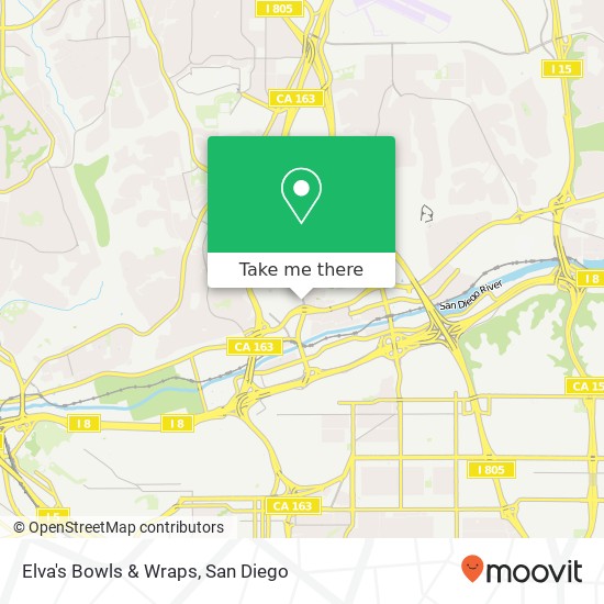 Elva's Bowls & Wraps, 5664 Mission Center Rd San Diego, CA 92108 map