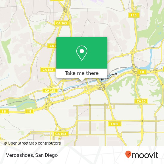 Mapa de Verosshoes, 8555 Station Village Ln San Diego, CA 92108