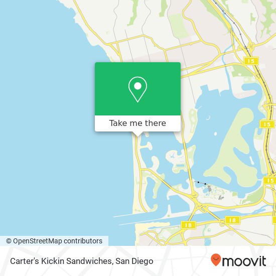 Carter's Kickin Sandwiches, 822 Niantic Ct San Diego, CA 92109 map