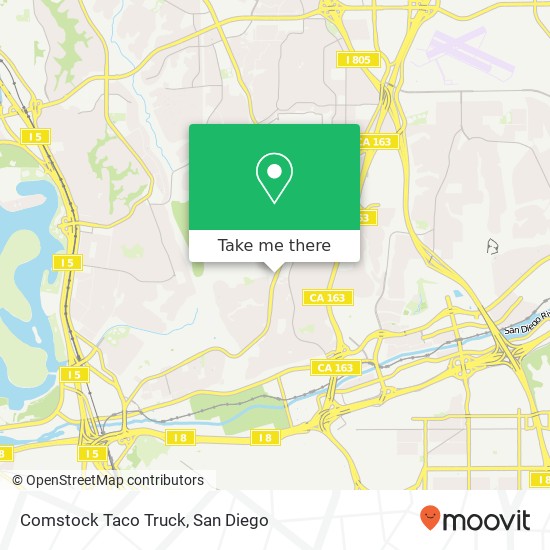 Mapa de Comstock Taco Truck, Kelly St San Diego, CA 92111
