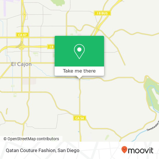 Mapa de Qatan Couture Fashion, 746 Jamacha Rd El Cajon, CA 92019